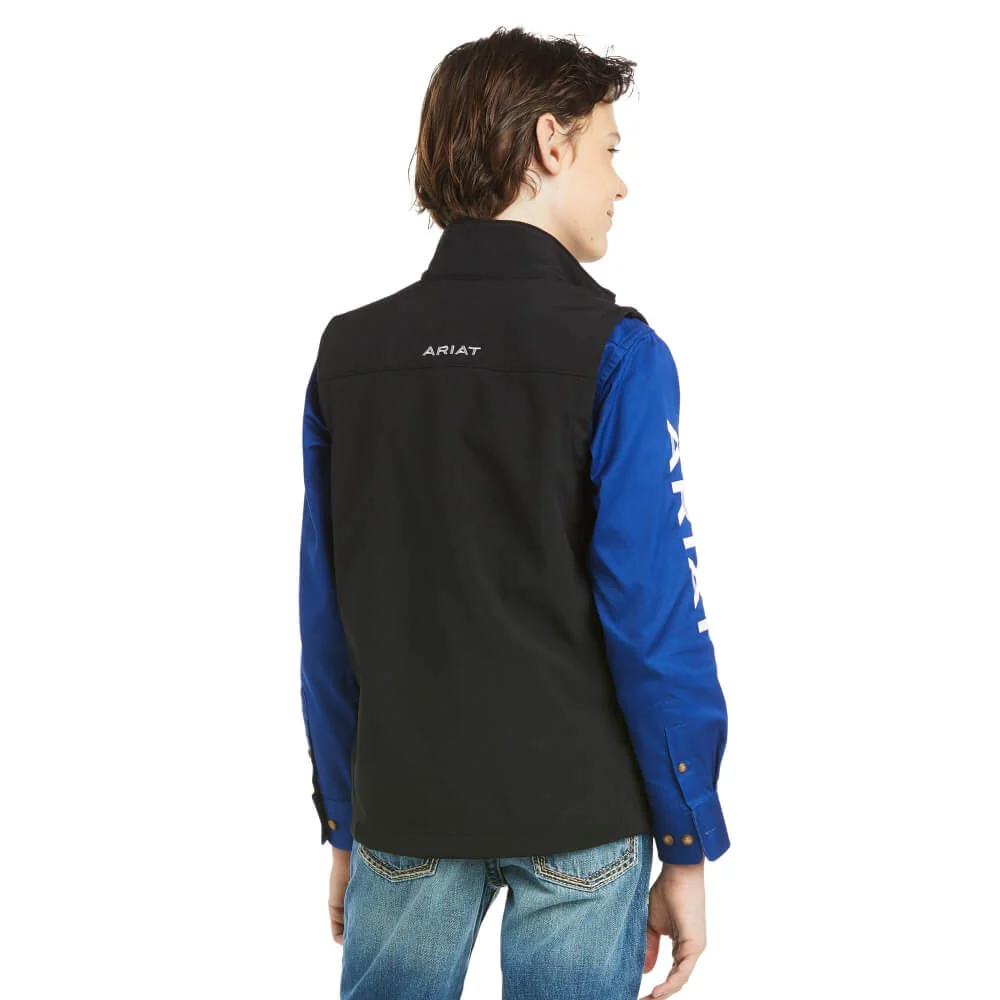 Ariat Boys Vernon 2.0 Black Softshell Vest - 10024058 - Image 2