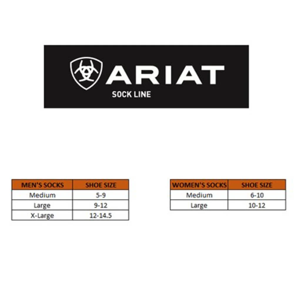 Ariat Cotton Mid Calf 3 Pack Socks - AR2294 - Image 3
