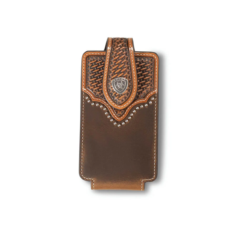 Ariat Genuine Leather Cell Phone Case Brown - A0603902