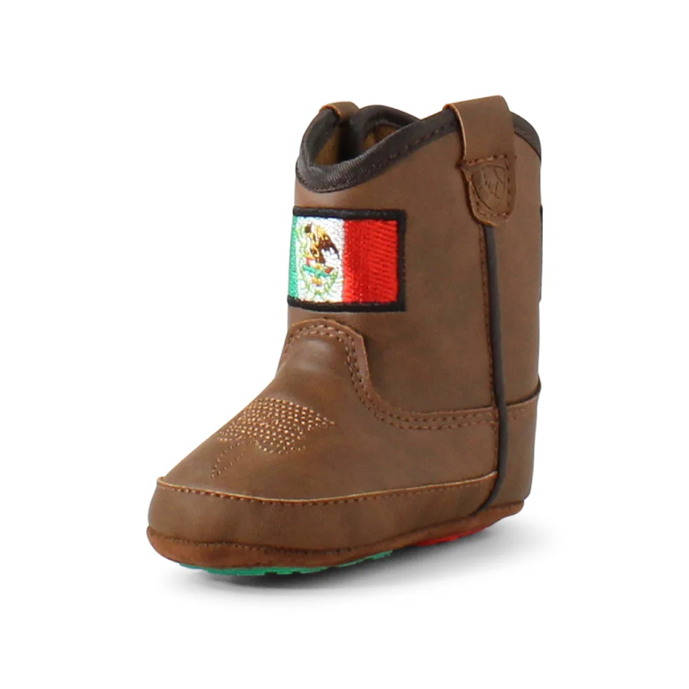 Ariat Infant Lil' Stompers Mexico Flag Western Boots (Sizes: 0 - 4) - A442002702 - Image 2