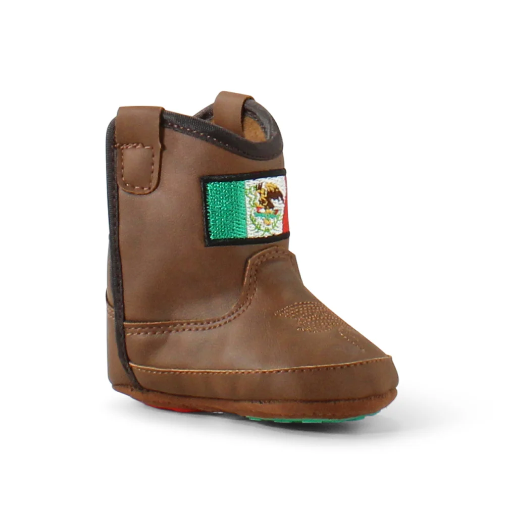 Ariat Infant Lil' Stompers Mexico Flag Western Boots (Sizes: 0 - 4) - A442002702 - Image 3