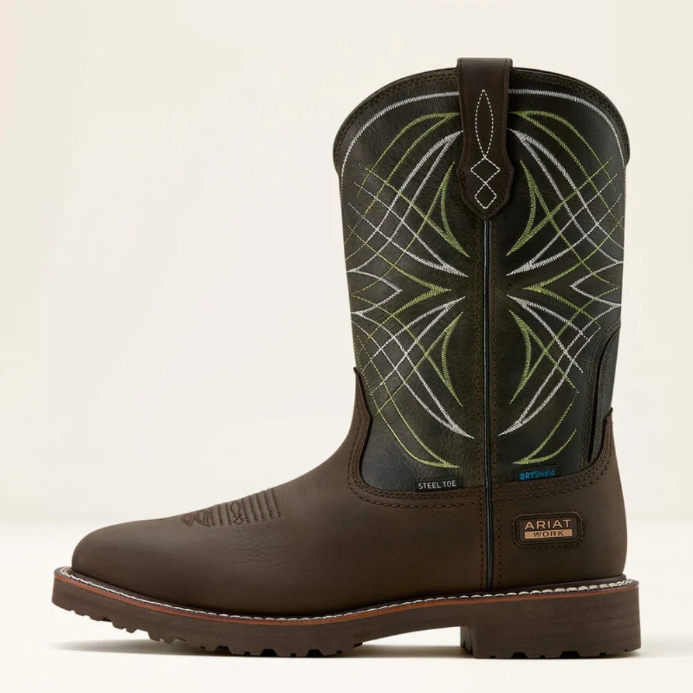 Ariat Mens Activator H2o Steel Toe Work Boots - 10060892 - Image 3