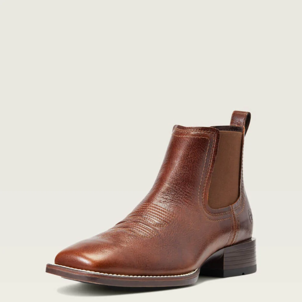 Ariat Mens Booker Ultra Royal Brown Western Boots - 10040289 - Image 3