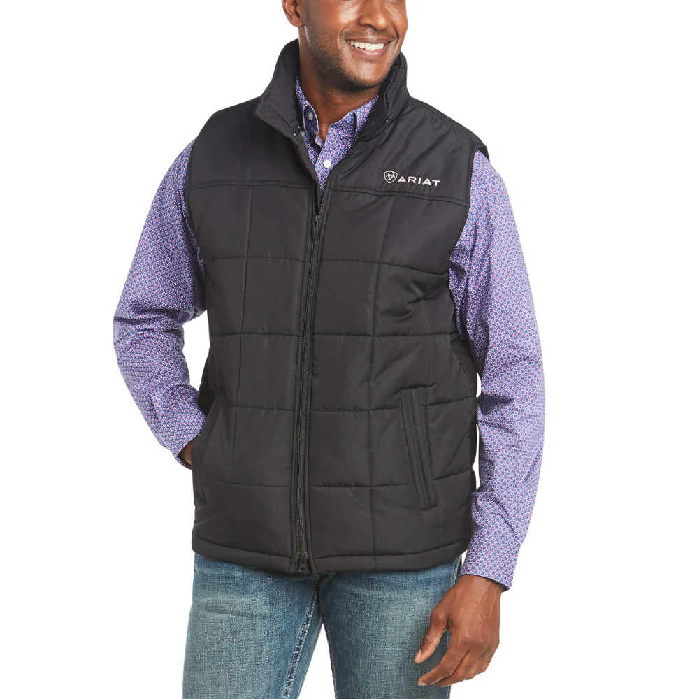 Ariat Mens Crius Concealed Carry Black Insulated Vest - 10011523 - Image 3