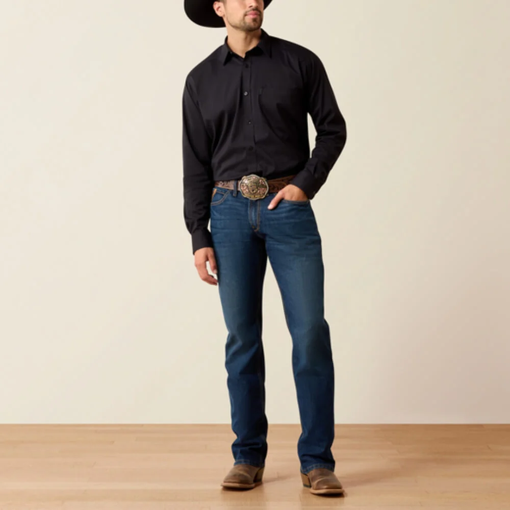 Ariat Mens Everything Classic Fit Shirt Black - 10071100 - Image 3