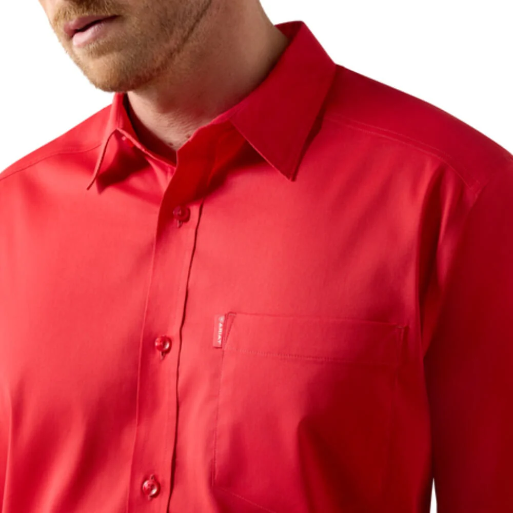 Ariat Mens Everything Classic Shirt Scarlet Red - 10072736 - Image 4