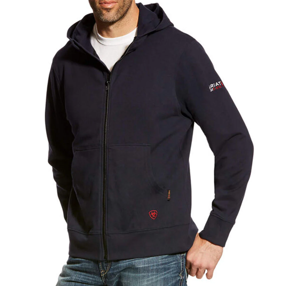 Ariat Mens FR DuraStretch Full Zip Work Hoodie - 10023979