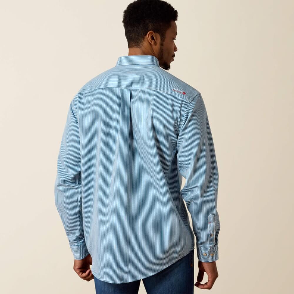 Ariat Mens FR Flame Resistant Blue Work Shirt - 10012250 - Image 2