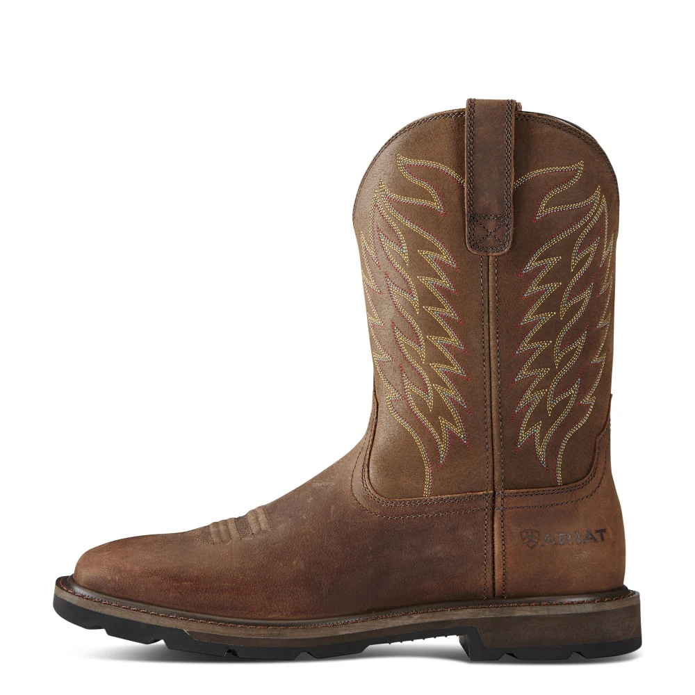 Ariat Mens Groundbreaker Steel Toe Western Work Boots - 10021108 - Image 3