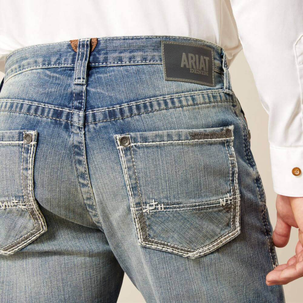 Ariat Mens M2 Relaxed Stirling Stretch Bootcut Jeans Shasta - 10020942 - Image 6