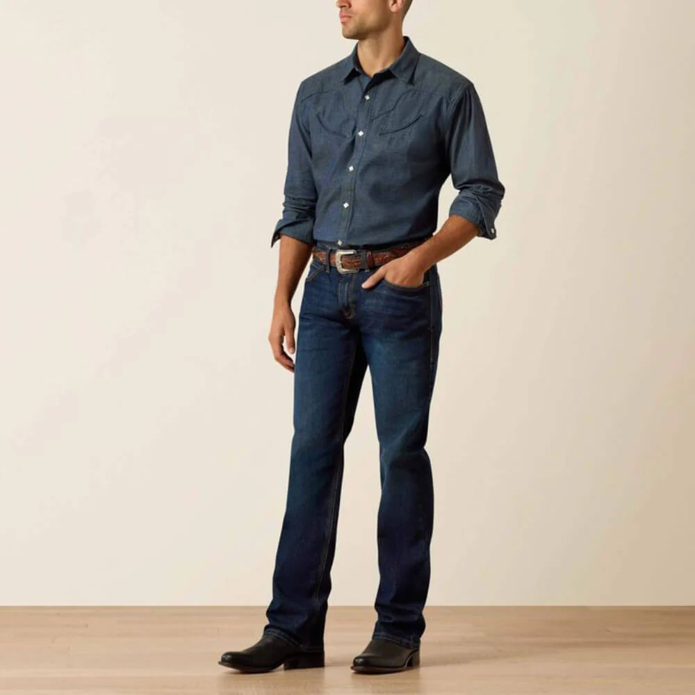 Ariat Mens M4 Relaxed Darian Boot Cut Jeans Sullivan - 10072947 - Image 2