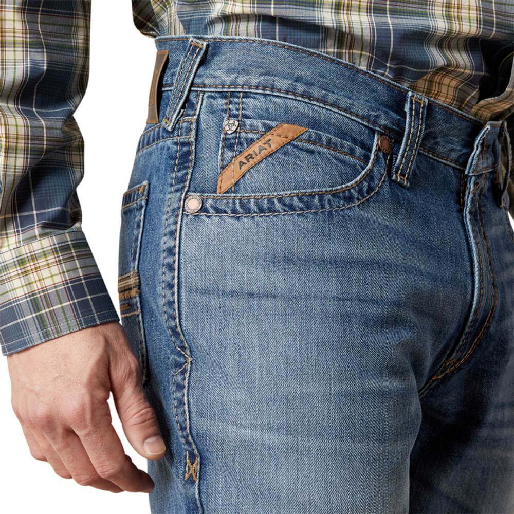 Ariat Mens M4 Relaxed Shane Bootcut Jeans - 10065929 - Image 4