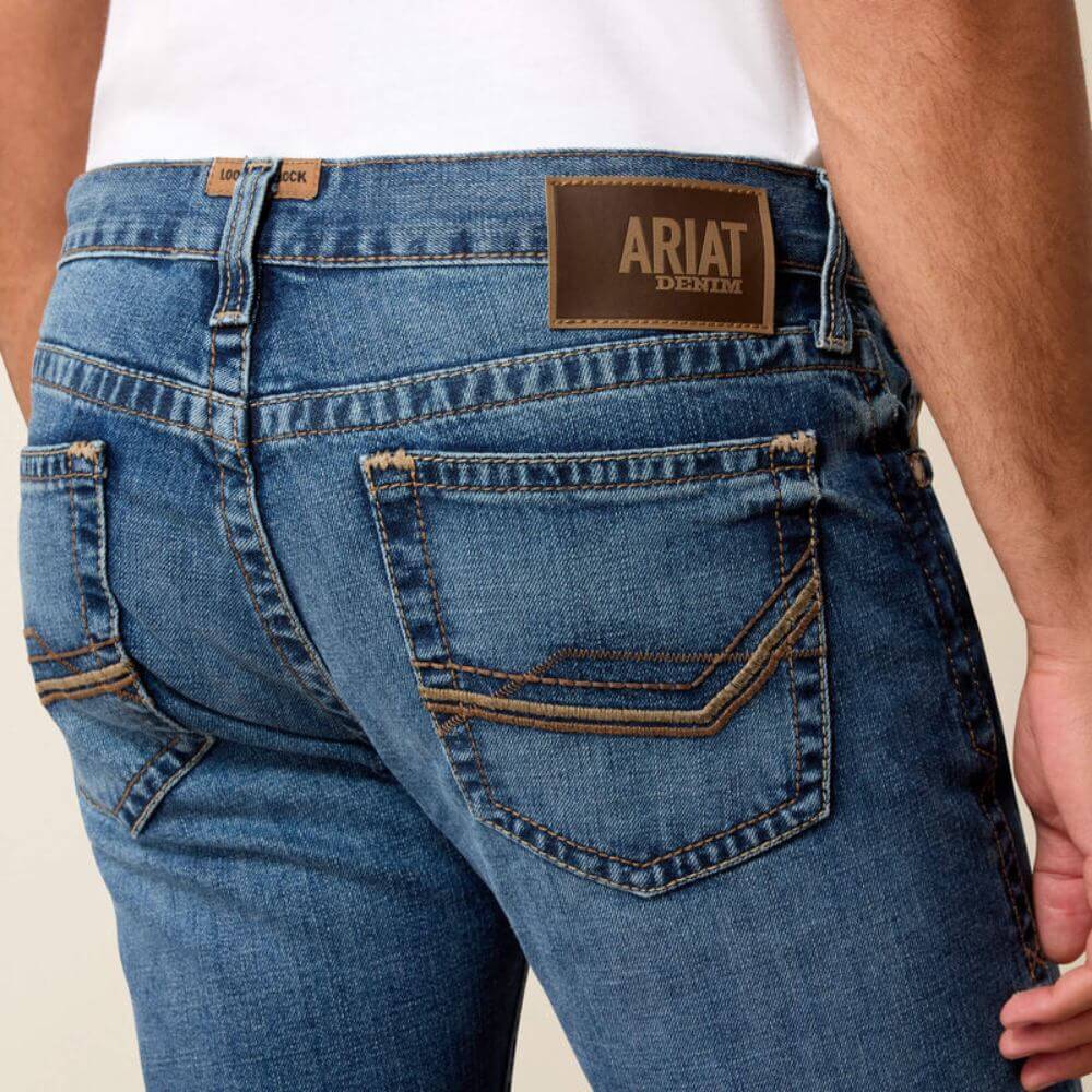 Ariat Mens M7 Slim Axel Straight Leg Jeans Livermore - 10072980 - Image 4