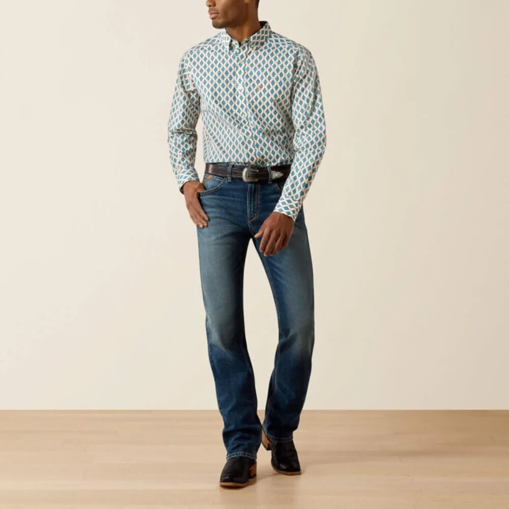Ariat Mens M7 Slim Trent Classic Rise Straight Leg Jeans Rutherford - 10072951 - Image 2