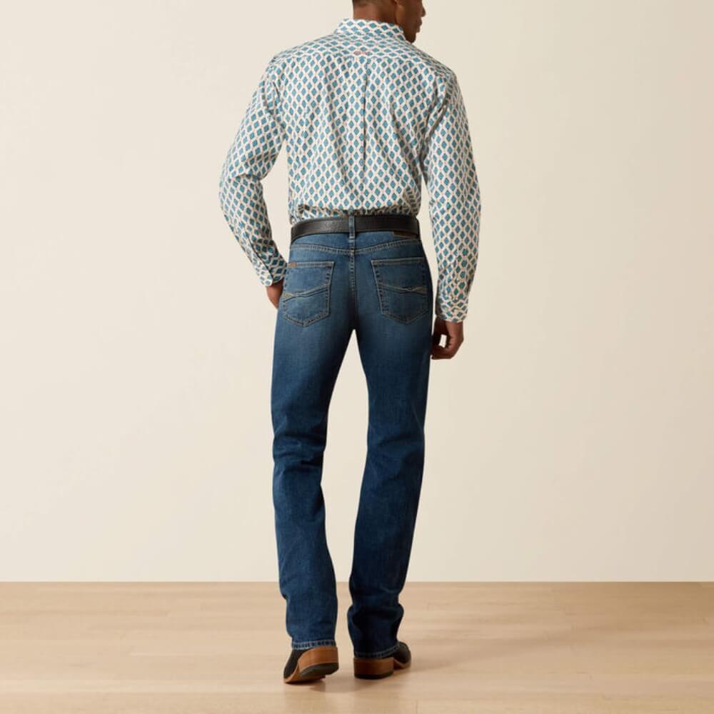 Ariat Mens M7 Slim Trent Classic Rise Straight Leg Jeans Rutherford - 10072951 - Image 3