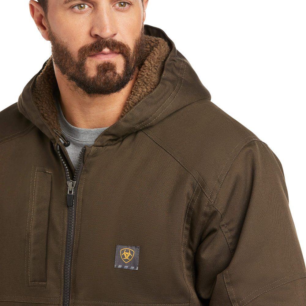 Ariat Mens Rebar DuraCanvas Wren Work Jacket - 10027842 - Image 3