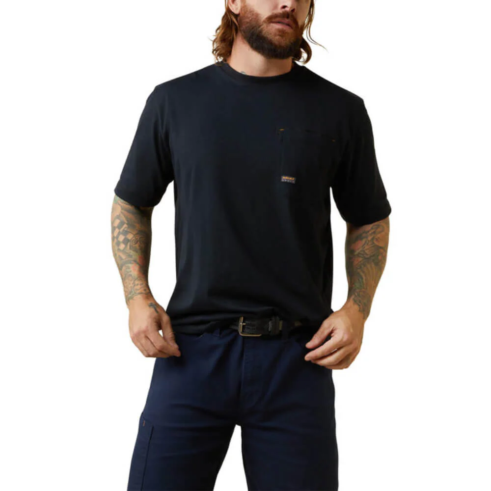Ariat Mens Rebar Workman Born for this Work T-Shirt - 10043633 - Image 3