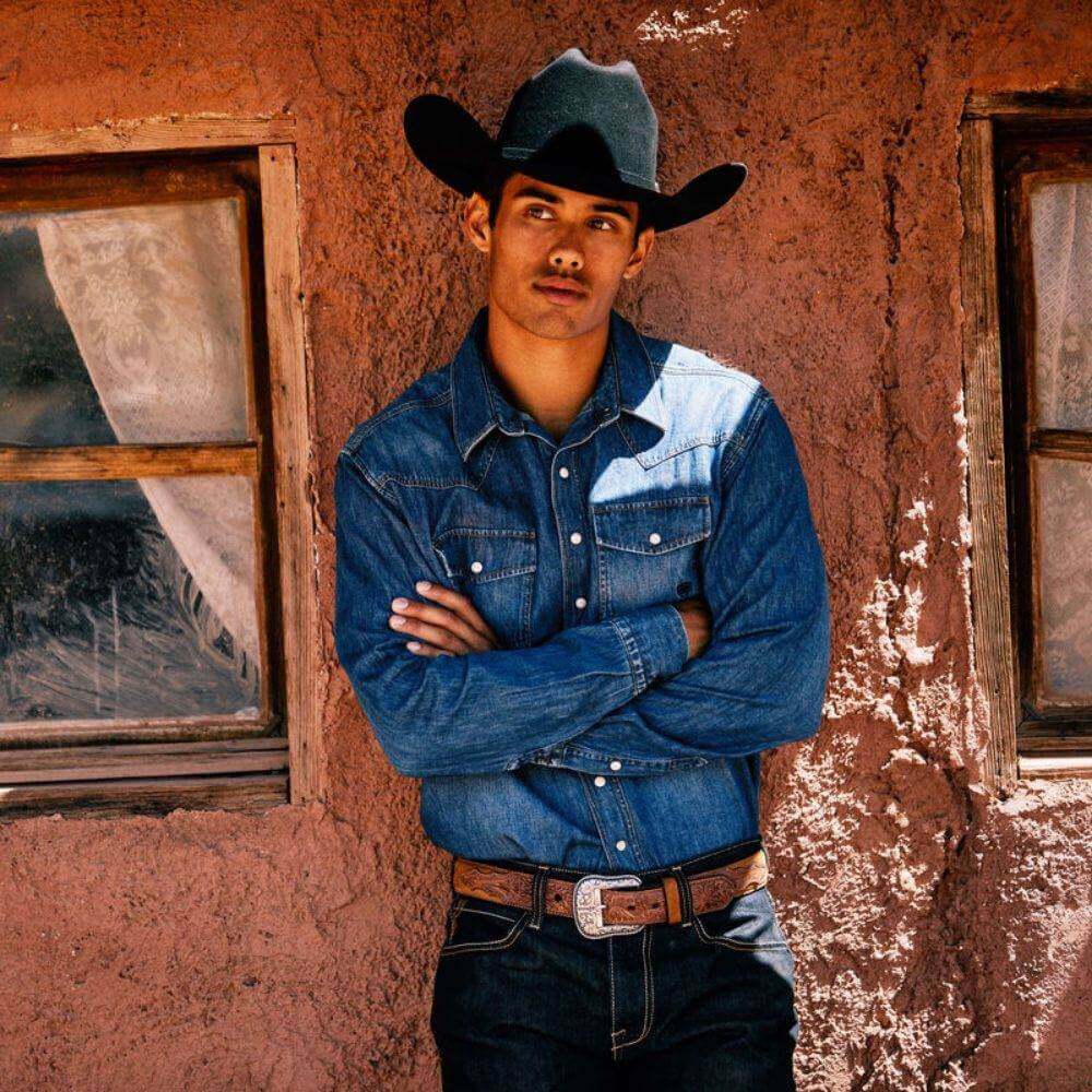 Ariat Mens Retro Fit Shirt Denim - 10033464