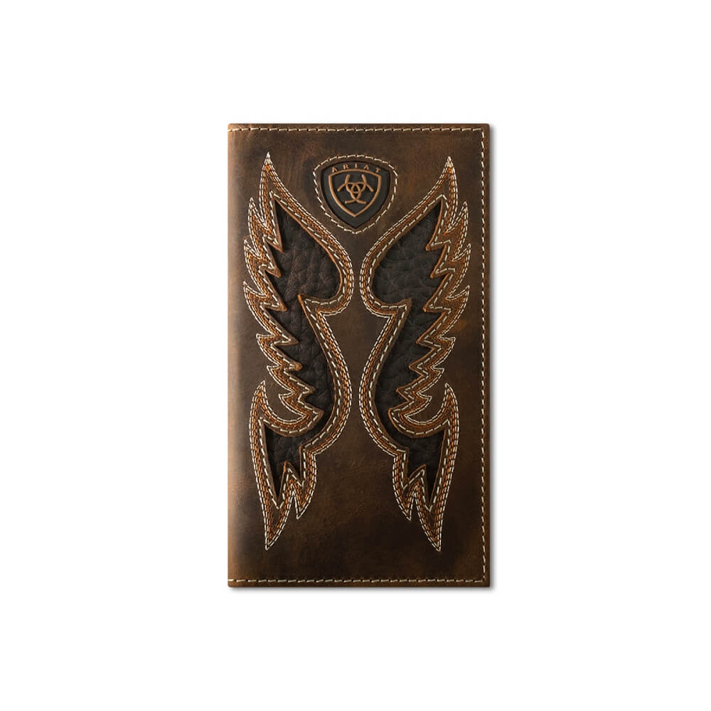 Ariat Mens Rodeo Boot Stitch Wallet Brown - A3565902
