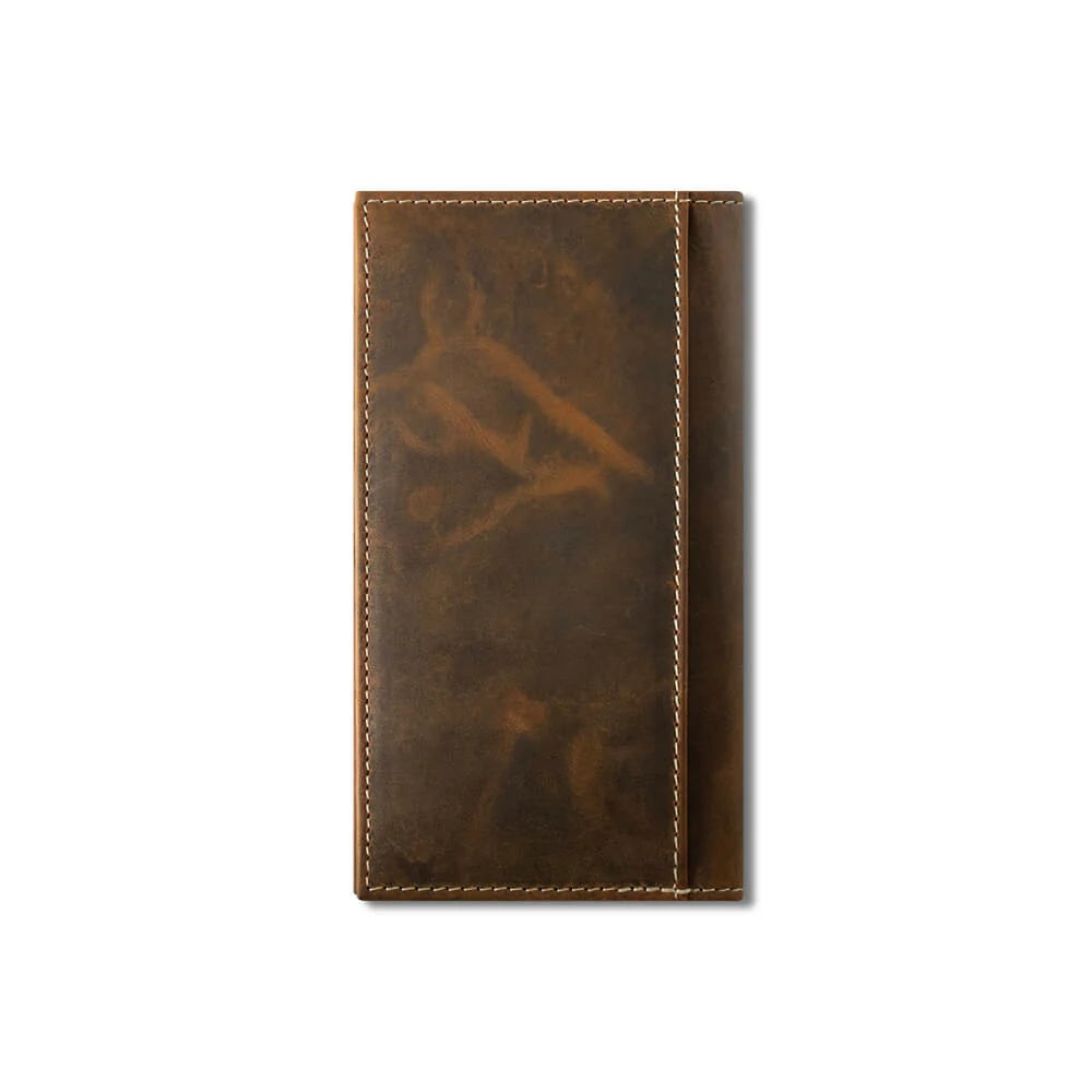 Ariat Mens Rodeo Boot Stitch Wallet Brown - A3565902 - Image 2