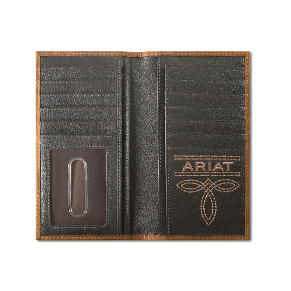 Ariat Mens Rodeo Boot Stitch Wallet Brown - A3565902 - Image 3