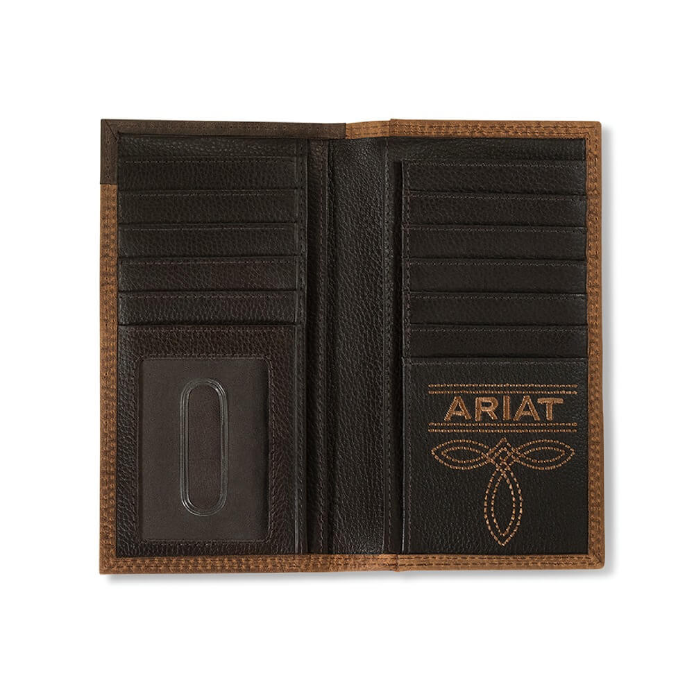 Ariat Mens Rodeo Wallet Brown Rowdy - A35620282 - Image 2