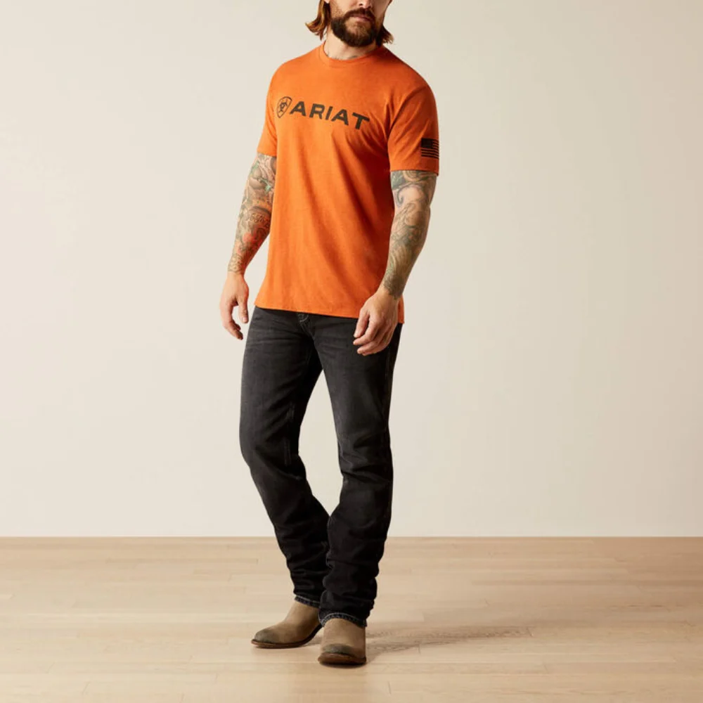 Ariat Mens Shield Flag T-Shirt - 10054196 - Image 3