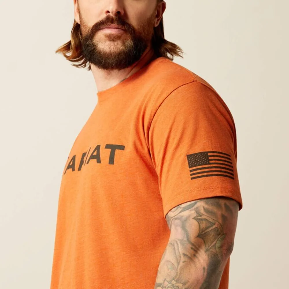 Ariat Mens Shield Flag T-Shirt - 10054196 - Image 4