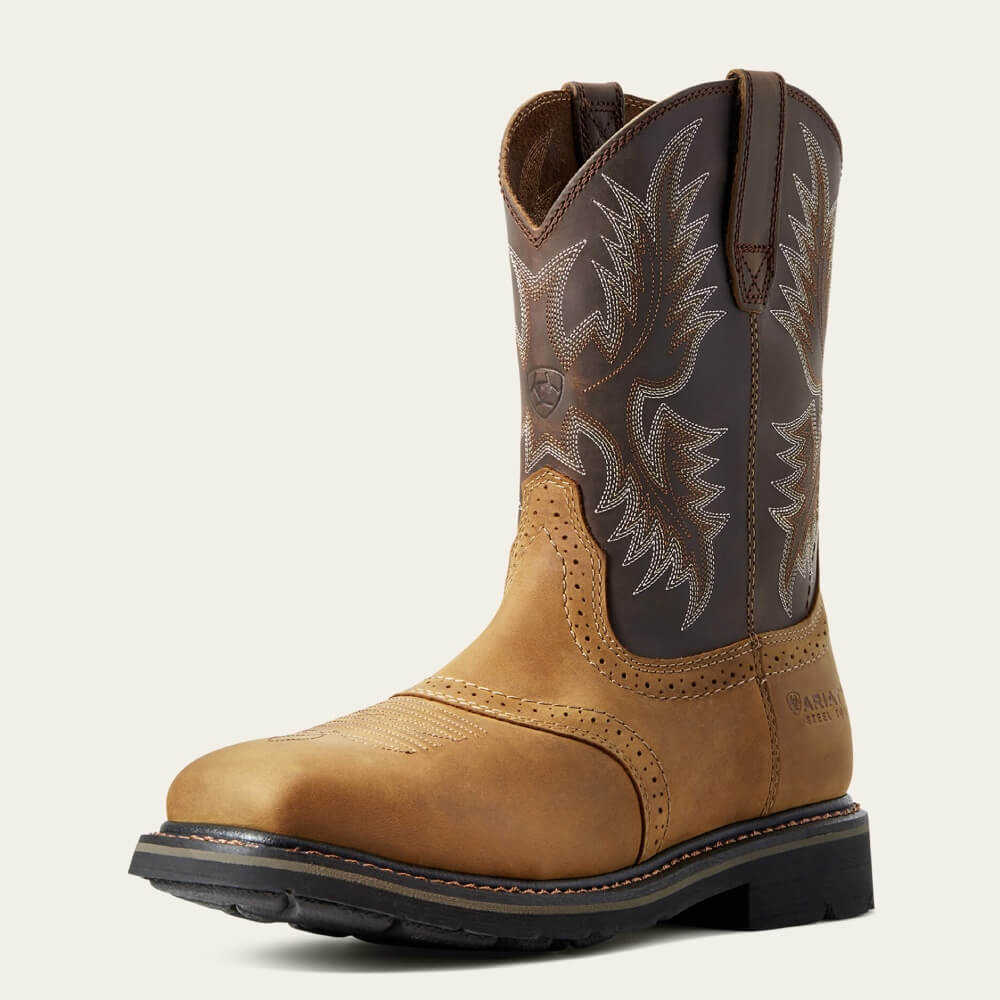 Ariat Mens Sierra Wide Square Toe Work Boots - 10010134 - Image 2