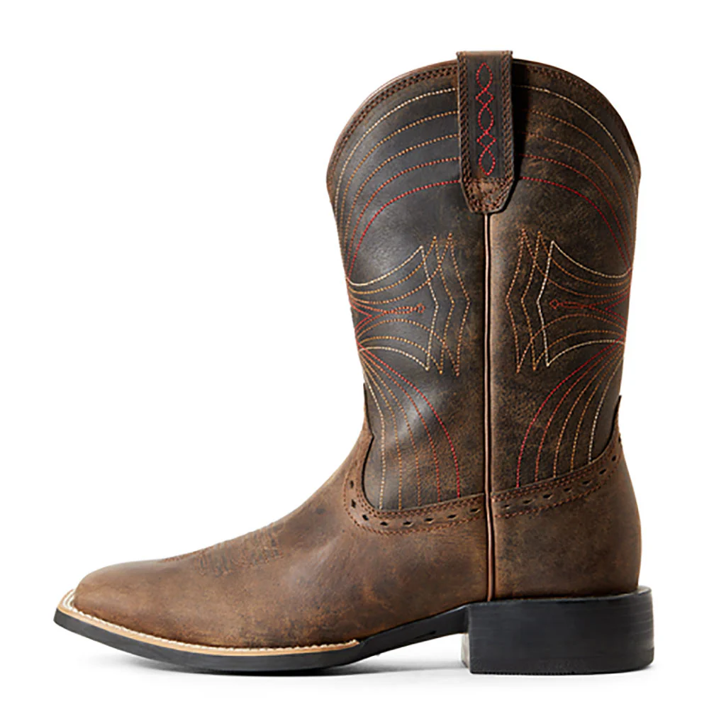 Ariat Mens Sport Western Wide Square Toe Boots - 10010963 - Image 2