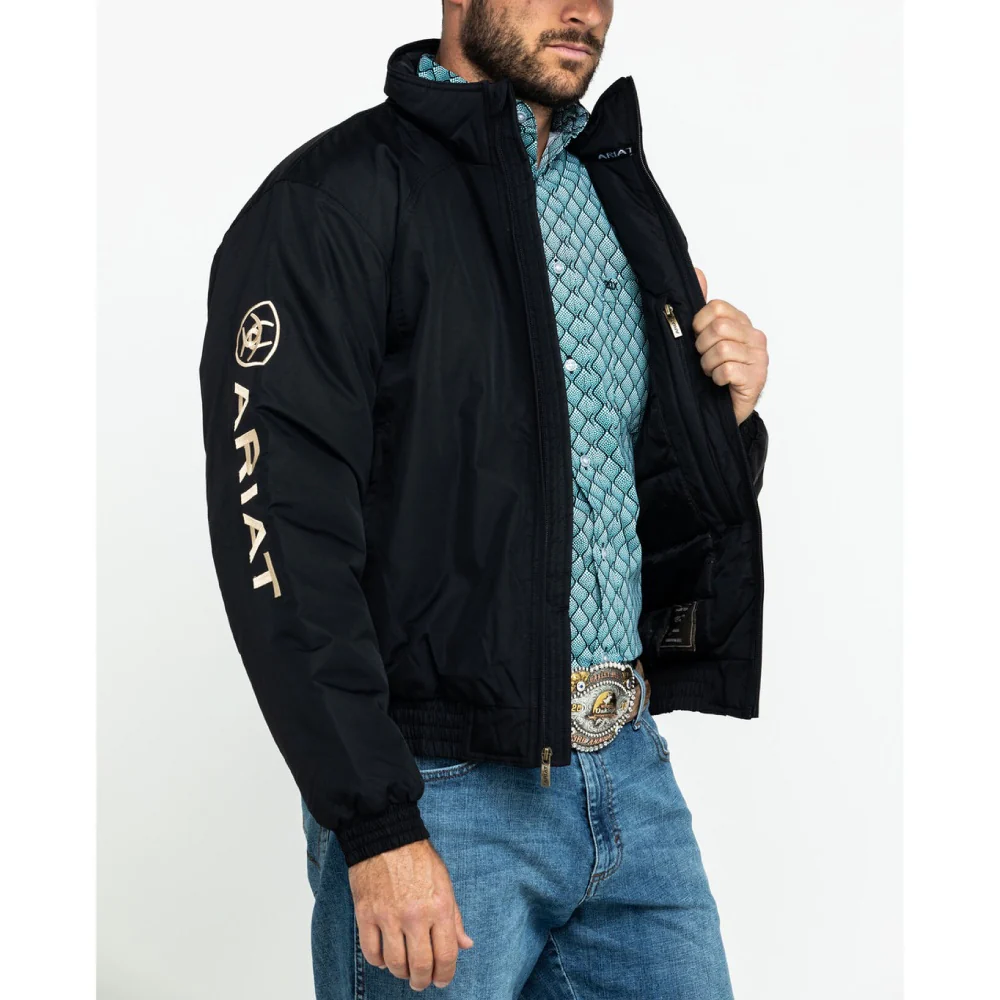 Ariat Mens Team Logo Black Concealed Carry Insulated Jacket - 10009945 - Image 4
