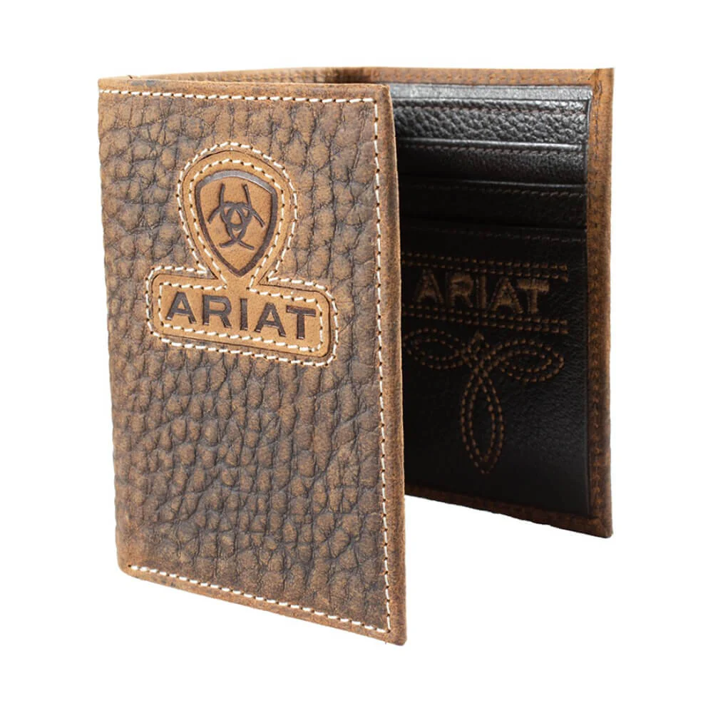 Ariat Mens Trifold Style Wallet Brown - A3564902 - Image 4
