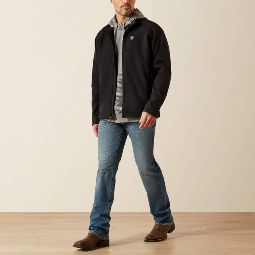 Ariat Mens Vernon Softshell Jacket Black - 10062596 - Image 3