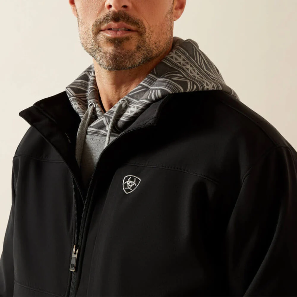 Ariat Mens Vernon Softshell Jacket Black - 10062596 - Image 4