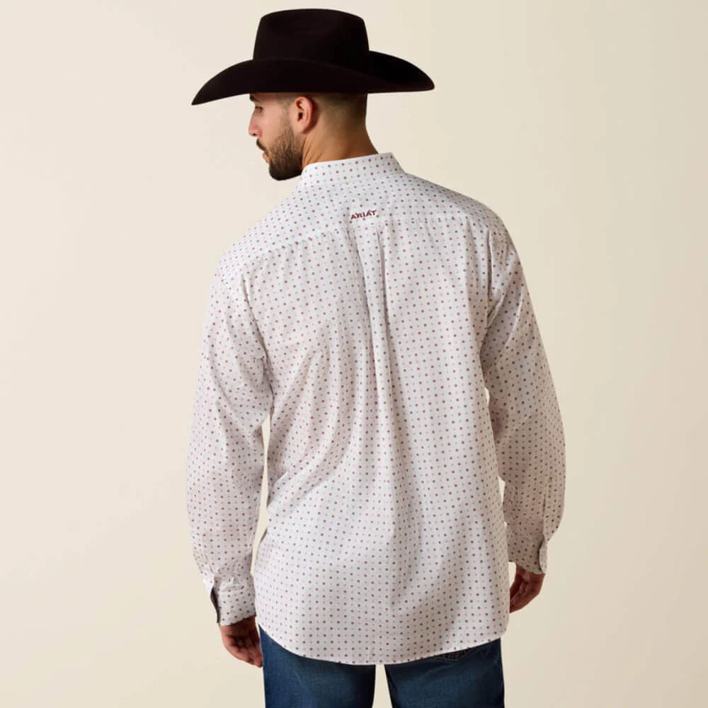 Ariat Mens Waverly Classic Fit Shirt White - 10073681 - Image 2