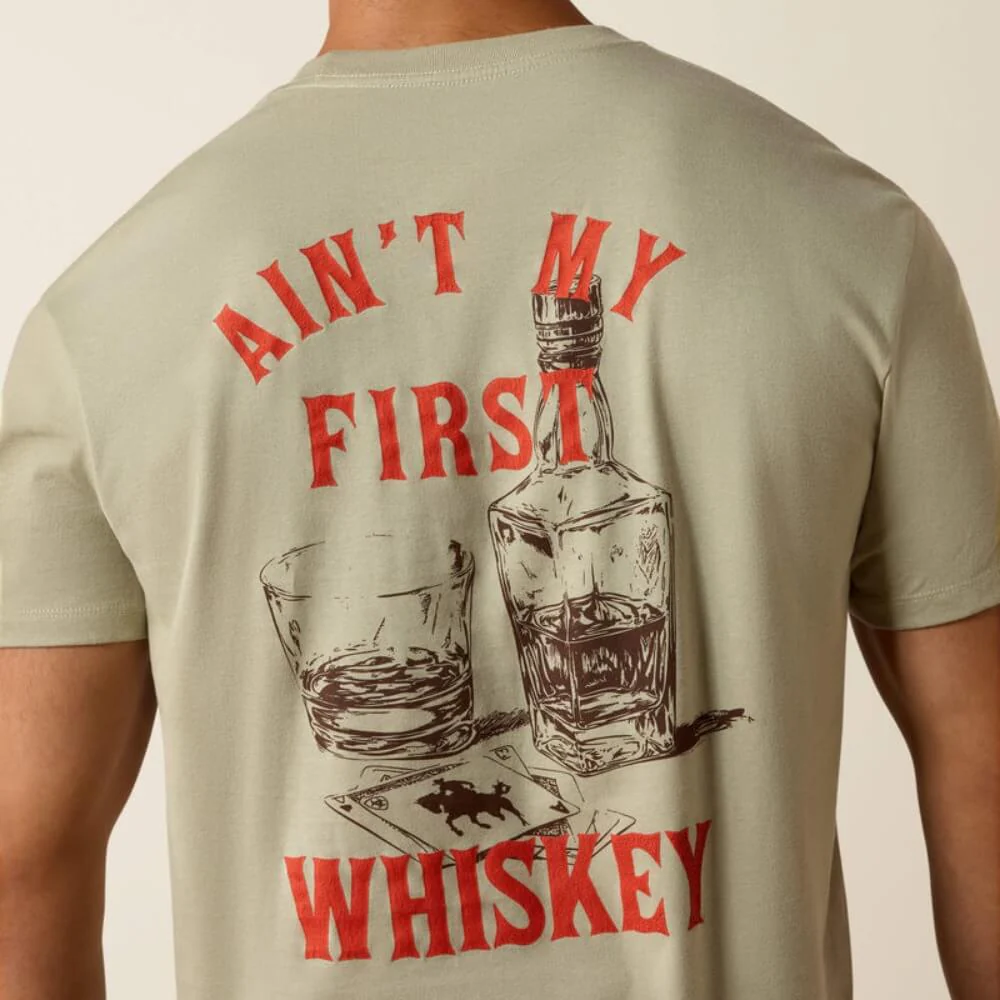 Ariat Mens Whiskey Uno Classic Fit T-Shirt Elm - 10073484 - Image 4