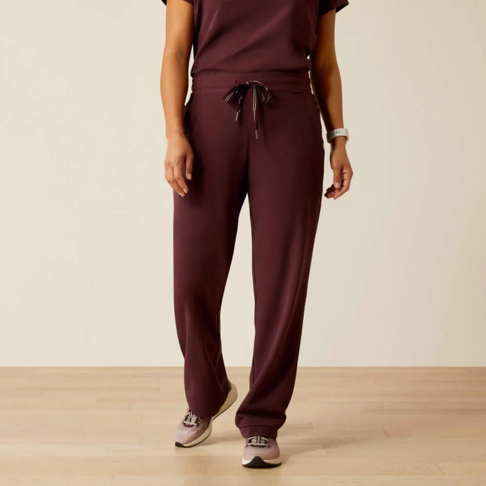 Ariat Womens Nightingale Utility Stretch Scrub Pant Winetasting - 10039952