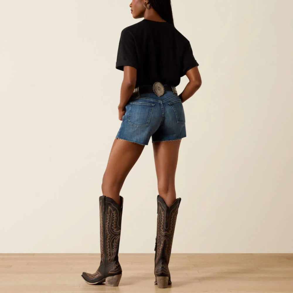 Ariat Womens Perfect Rise Jazmine 5" Shorts Canadian - 10072945 - Image 3