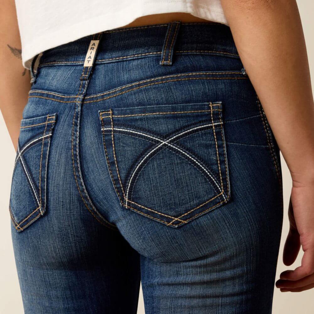 Ariat Womens Perfect Rise Rosa Boot Cut Jeans Lita - 10027713 - Image 6