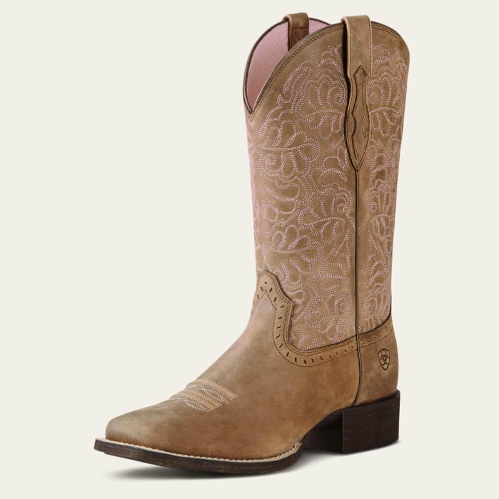 Ariat Womens Round Up Remuda Western Boots Brown Bomber - 10019906 - Image 4