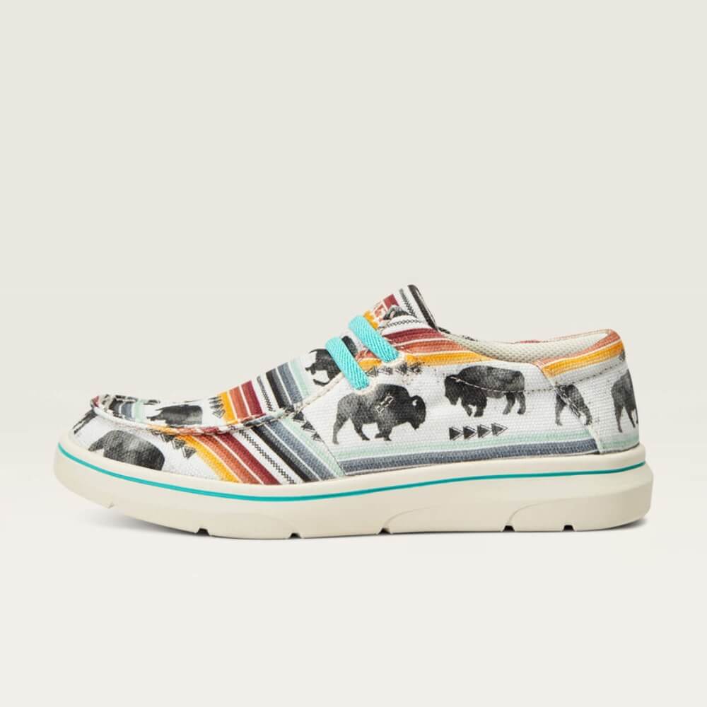 Ariat Youth Hilo Buffalo Print Shoes - 10040248 - Image 3