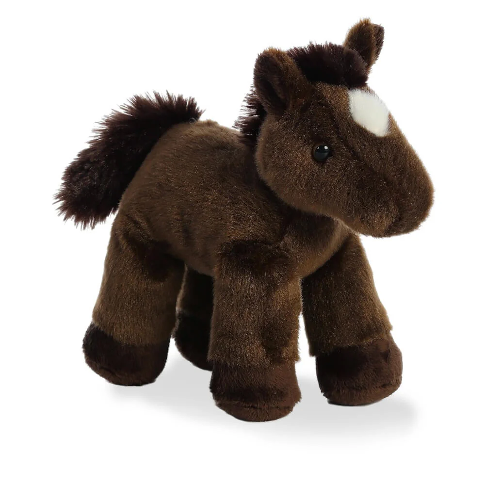 Aurora Mini Flopsie 8" Chestnut Horse - 16486 - Image 2