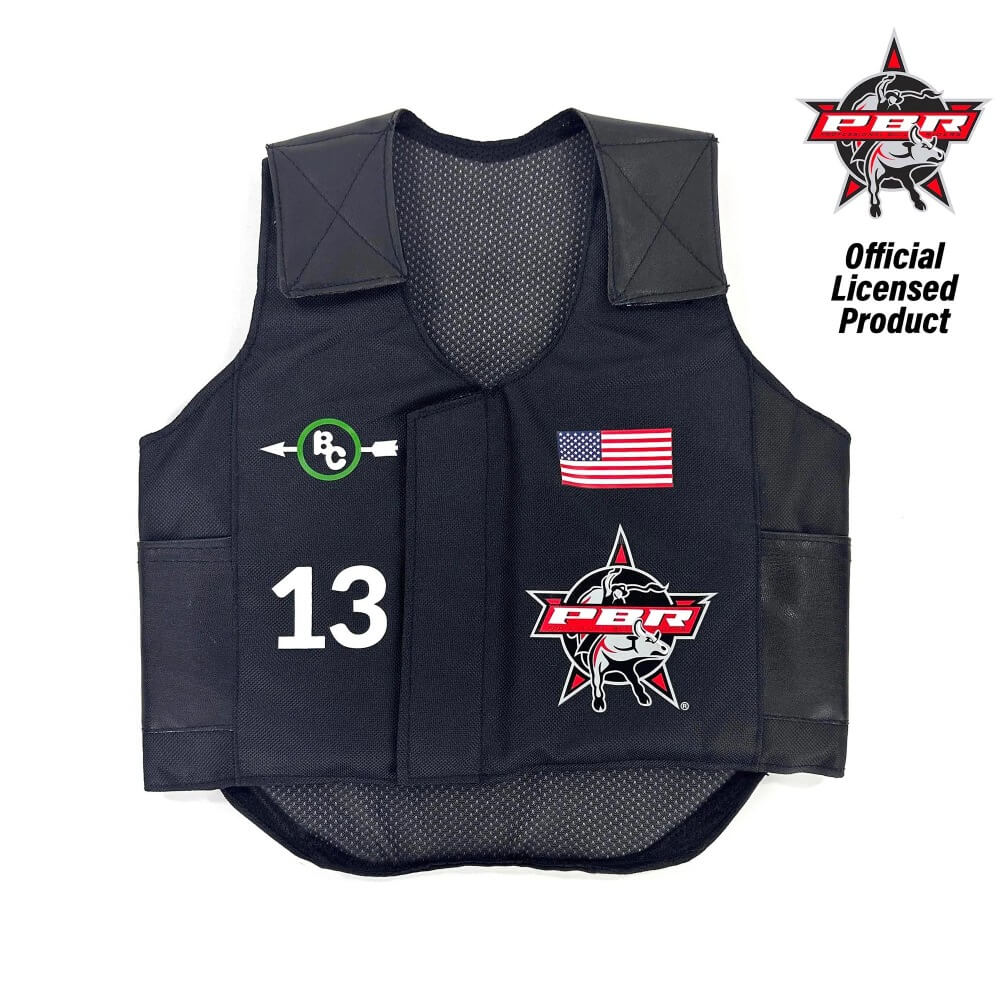 Big Country Farm PBR® Rider Vest Black - 477 - Image 2