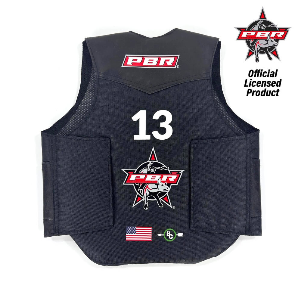Big Country Farm PBR® Rider Vest Black - 477 - Image 3
