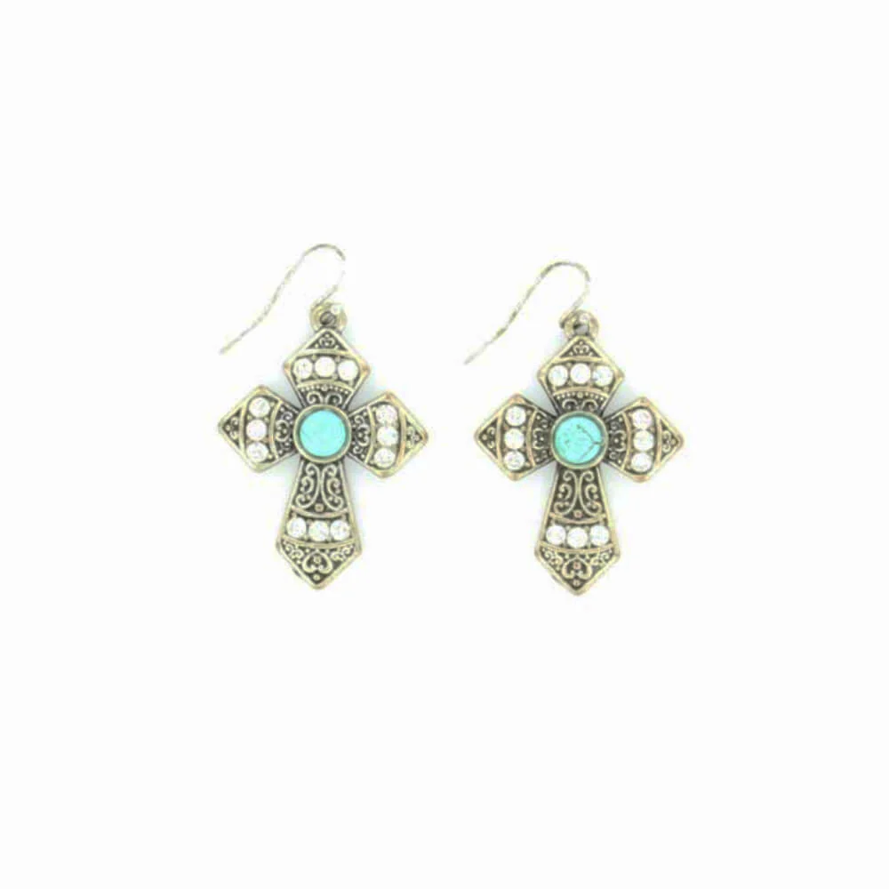 Blazin Roxx Womens Western Earrings Silver - 29553
