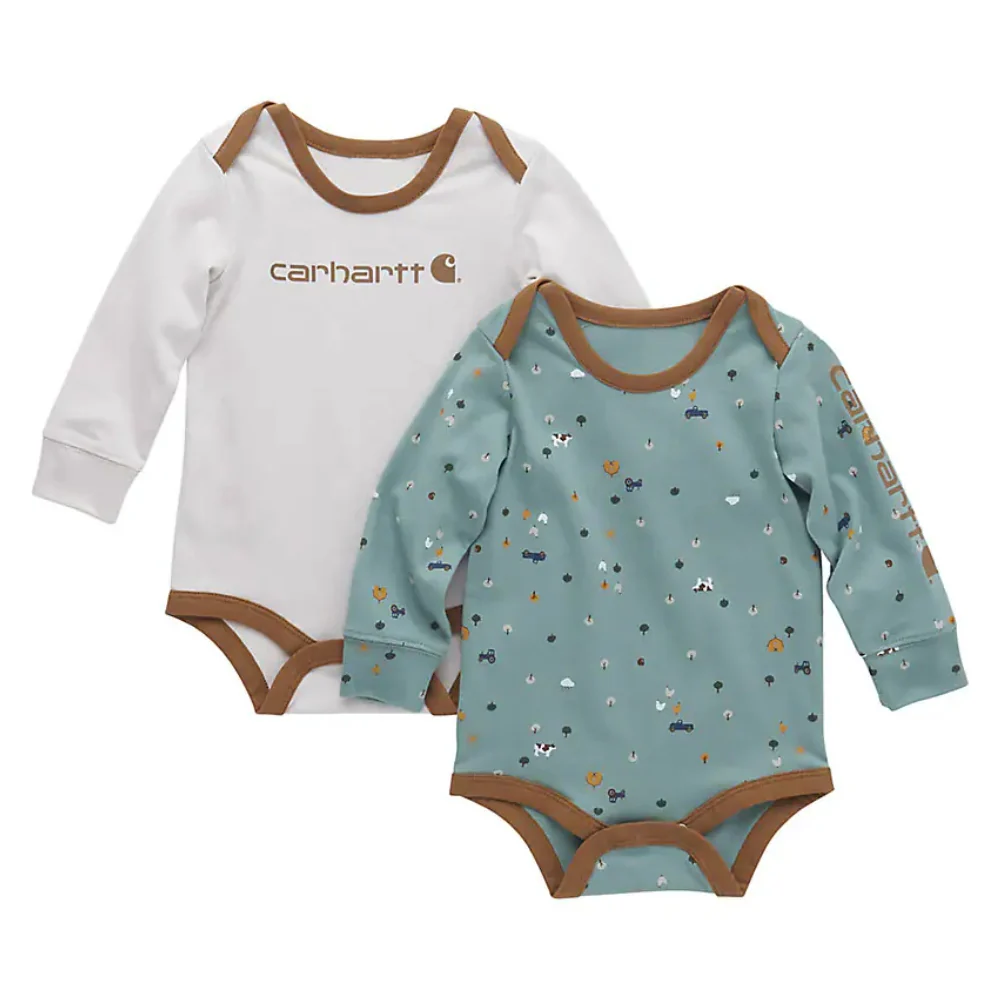 Carhartt Infant Boys 2 pc Set Bodysuit - CG8932-GH5