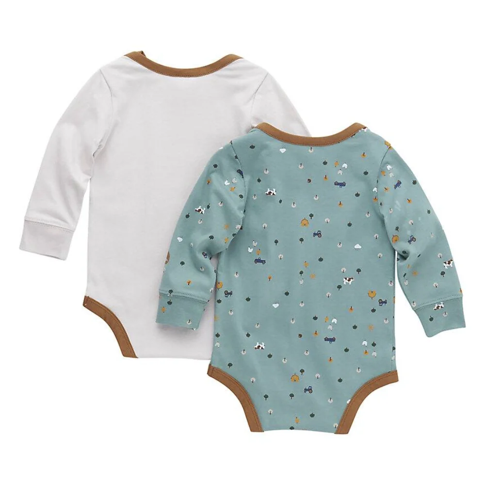 Carhartt Infant Boys 2 pc Set Bodysuit - CG8932-GH5 - Image 2