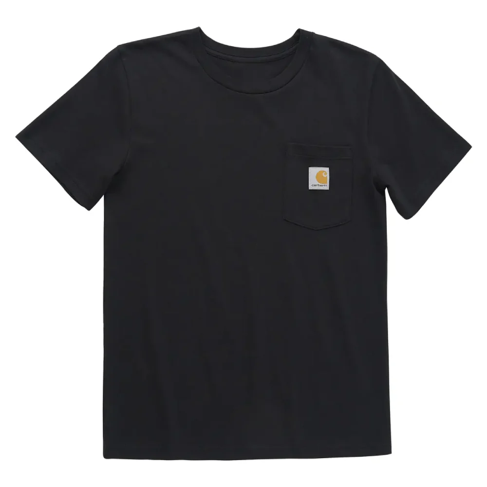 Carhartt Toddler Boys Pocket Short Sleeve T-Shirt Black (Sizes 2T - 4T) - CA6513-K01