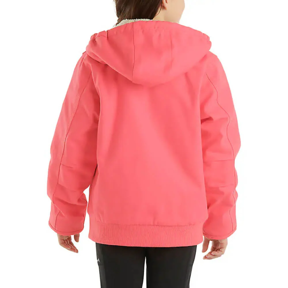 Carhartt Girls Active Flannel Pink Jacket - CP9564-P391 - Image 2