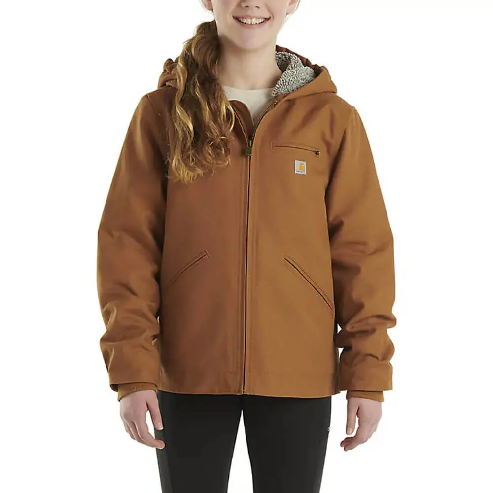 Carhartt Girls Sierra Sherpa-Lined Jacket Carhartt Brown - CP9547-D15